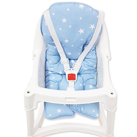 Sevi Bebe Mama Sandalyesi Minderi ART-150 Mavi Yıldız