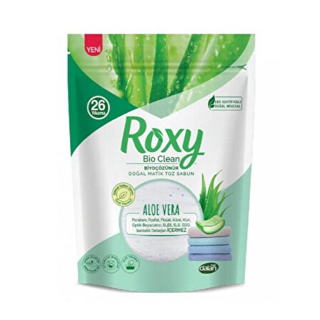 Roxy Bio Clean Doğal Matik Toz Sabun Aloe Vera 800 Gr