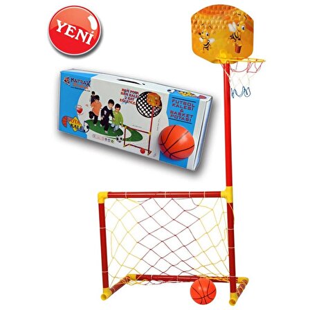 Çocuk Futbol Kalesi-Basket Potası 2'li Set