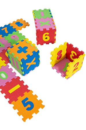 Eva Puzzle Oyun Matı Minder 7mm Matematik Seti 12x12cm 30 Adet