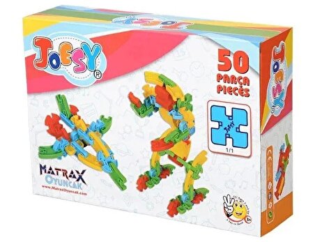 Çocuk Joesy Eğitici Blok Oyunu 50 Parça Karton Kutuda