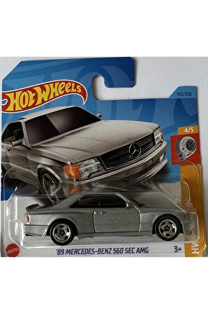 Hot Wheels Tekli Arabalar 89' Mercedes-Benz 560 SEC AMG Gri 560-HKK85