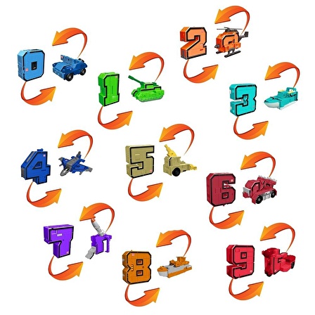 Pocket Morphers Dönüşebilen Numaralar 10'lu Set