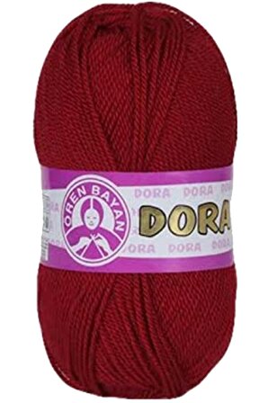 Dora El Örgü İpi Yünü 100 gr 033 Koyu Kırmızı