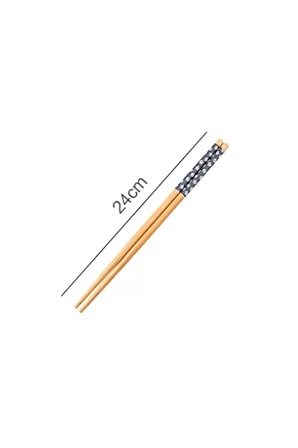 Doğal Bambu Desenli Chopstick El Yapımı Pratik Yıkanabilir Çin Yemek Chopstick Çubukları