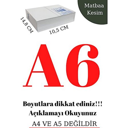 2000 Adet A6 Kağıt Fotokopi Kağıdı Kargo Etiketi E-Ticaret Barkod Kağıdı (A4'ün Çeyreğidir) 80 gr