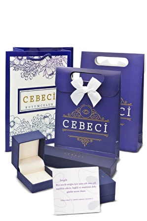 Cebeci 14 Ayar Noktalı Altın Tragus