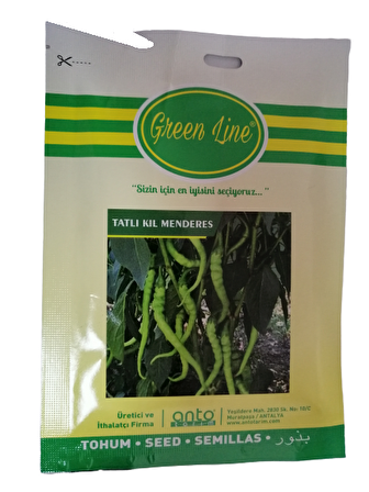Green Line Tatlı Kıl Menderes Biber Tohumu 10Gr