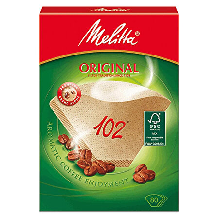 Melitta Classic Brown Aroma Filtre Kağıdı 102/80'li 2'li Paket 160 Adet