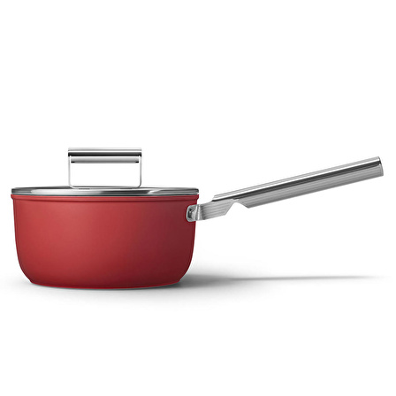 Smeg Cookware 50's Style Prima Plus 5'li Kırmızı Tencere&Tava Seti