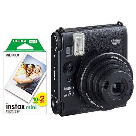 Instax Mini 99 Siyah Fotoğraf Makinesi ve 20'li Film