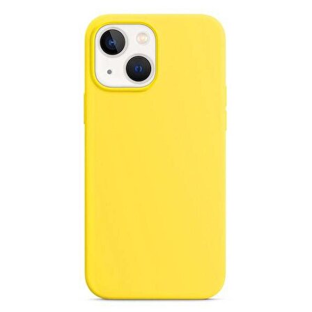 Apple iPhone 14 6.1'' Liquit Lansman Silikon Sarı