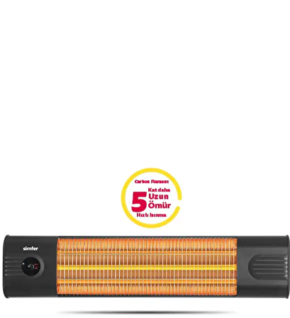 Simfer S 1550 Wtb 1200 W Termostatlı Elektrikli Duvar Tipi Infrared Isıtıcı 15 m2