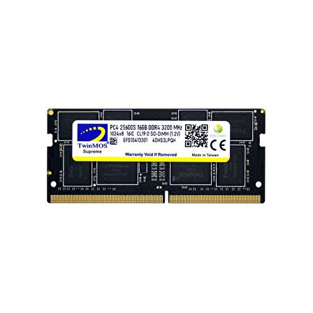 TWINMOS 16GB DDR4 3200MHZ N.BOOK RAM MDD416GB3200N
