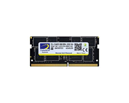 TWINMOS 8GB DDR4 3200MHZ N.BOOK RAM MDD48GB3200N