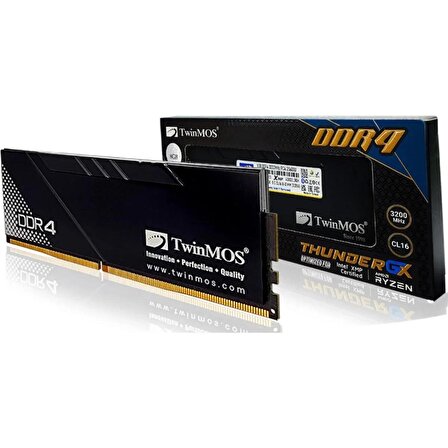 Twinmos Ddr4 16GB 3200MHZ CL16 Thundergx Desktop Ram Soğutuculu (TMD416GB3200D16BKGX)