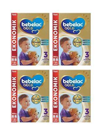 Bebelac Gold 3 Devam Sütü 800 gr X 4 Adet Avantaj Paket