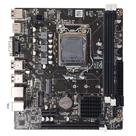 XASER Intel H61 LGA1155 DDR3 1600 Mhz VGA HDMI 2.3 Gen M.2 NVMe Anakart (Kutusuz)