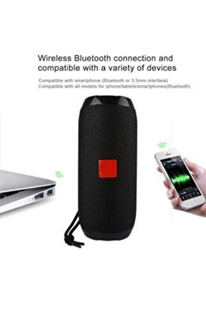 Bluetooth Hoparlör Kablosuz Taşınabilir Ses Bombası Extra Bass Fm Radyolu