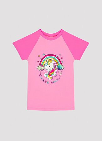 Penti Açık Pembe Kız Çocuk T-Shirt PLRL51X023IY