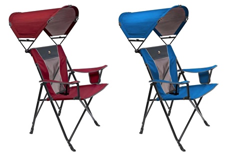 Gci Outdoor SunShade Comfort Pro Chair™ Güneşlikli Katlanır Plaj Sandalyesi Mavi