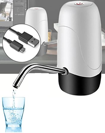 Şarjlı Su Pompası Damacana Pompası Otomatik Şarj Edilebilen Pompa