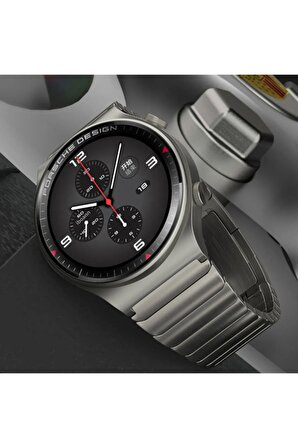 Megafox Huawei Watch Gt3 / Pro / Pro 46mm Metal Paslanmaz Çelik Kordon Şerit Tasarım Klipsli Kayış
