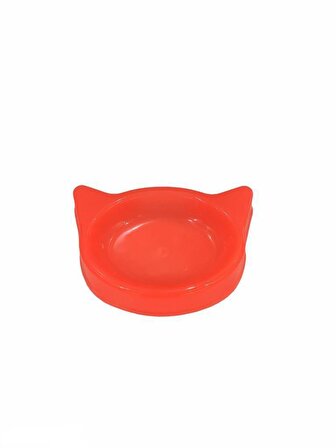 Kulaklı Kedi Mama Kabı Plastik 18x13x4 Cm