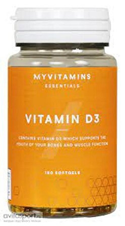 Myprotein MyVitamins Vitamin D3, 180 Softgels