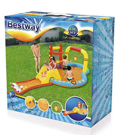 Su Pompasıyla-Bestway 53068 Kaydıraklı, Fastastik Şişme Eğlence Havuz