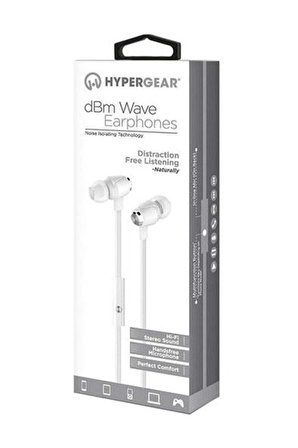 HyperGear DBM WAVE BEYAZ EARPHONES 3.5MM MİKROFONLU KULAKİÇİ TELEFON KULAKLIĞI