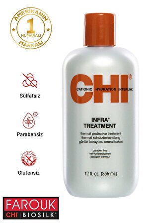Chi Infra Treatment Onarıcı Tüm Saç Tipleri İçin Sülfatsız Bakım Yapan Saç Kremi 355 ml
