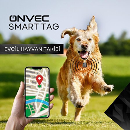 Onvec Smart Tag Akıllı Takip Cihazı (Apple uyumlu)