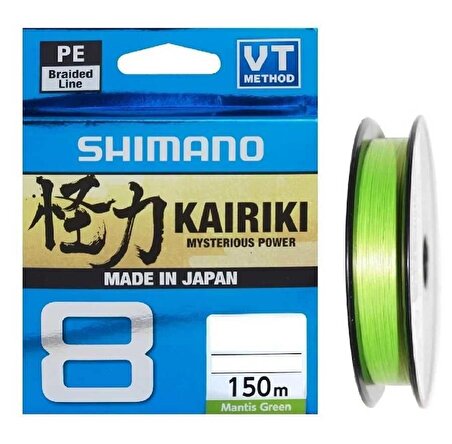 Shimano Örgü Misina Kairiki 8 150m 0.06mm 5.3kg M Green