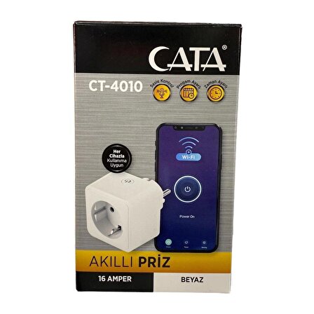Cata CT-CT-4010 Akıllı Wifi Priz Uzaktan Kontrol