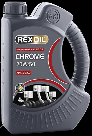 Rexoil Chrome S 20W-50 SG/CD 4 Litre Motor Yağı