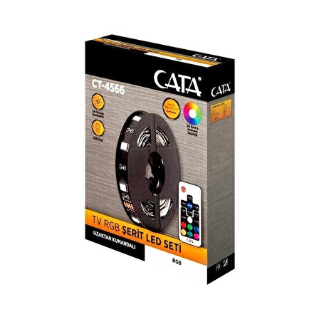 Cata CT-4566 TV Arkası Usb Rgb Şerit Led Set 3 Metre Tak Çalıştır
