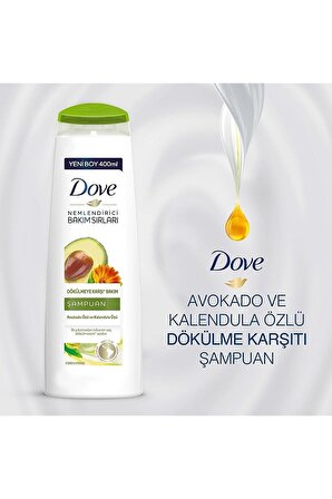 Dove Avokado Ve Kalendula Dökülme Karşıtı Şampuan 400 Ml