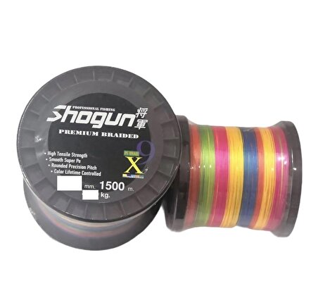 Shogun 9x Braid İp Misina 1500mt 0,20MM  Multicolor