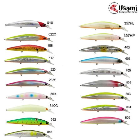 Usami Saroo 110S-SR 21.3G Maket Balık Renk:357HP