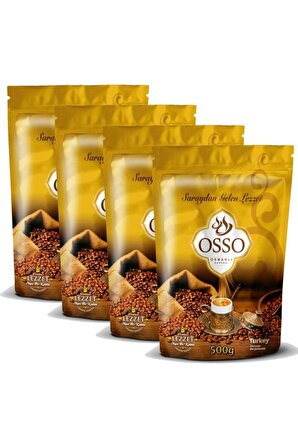 Osso Aromalı Öğütülmüş Osmanlı Türk Kahvesi 4x500 gr 