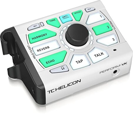Tc Hedlicon Perform-VK Genişletilebilir Efektler ve Klavye G/Ç ile Stüdyo Kalitesinde Ses için Üstün Mikrofon Stand-Mount Vokal İşlemcisi