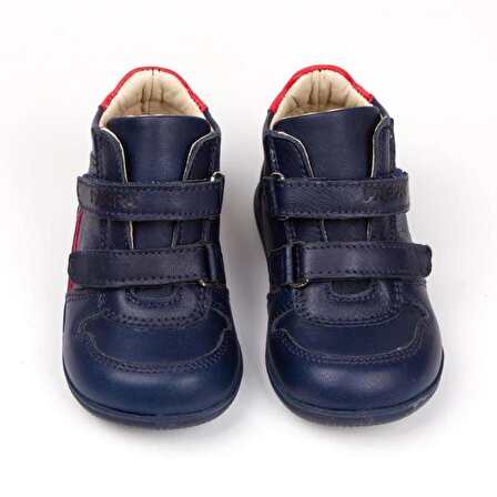 Paqpa Borgo Bebek Lacivert Deri İlk Adım Ayakkabısı