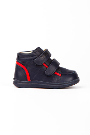 Paqpa Monza Bebek Lacivert Deri İlk Adım Ayakkabısı W950-02