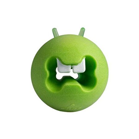 Rogz Toyz Fred Traktatiebal Çiğneme Topu Diş Bakım Köpek Oyuncağı Yeşil 6.4 Cm