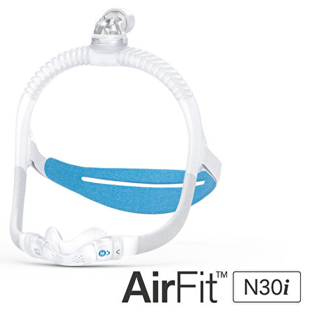 ResMed AirFit N30i CPAP Burun Maskesi STD Boy+ResMed S9 ve Air Serisi Filtre 2’li Paket