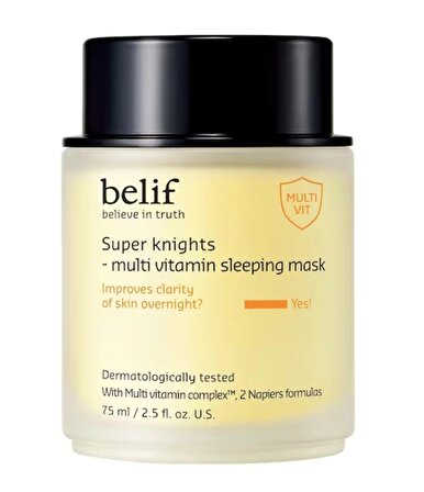 Belif  Super Knights - Multivitamin Gece Maskesi 75 ML 