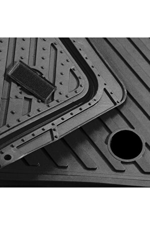 Citroen C-Elysee 2012 + 4D Havuzlu Kauçuk Oto Paspas ve 3D Bagaj Havuzu 2li Set Siyah