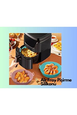 Air fryer Pişirme Kağıdı 50 Adet & Air Fryer Pişirme Silikonu Yağlı Kağıt Hava Fritöz