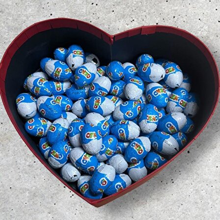 Ozmo Mini Yumurta Hediye Kalp Kutusu 70 Adet Sevdiklerinize Hediye Ozmo Mini Eggs Kalp Kutulu